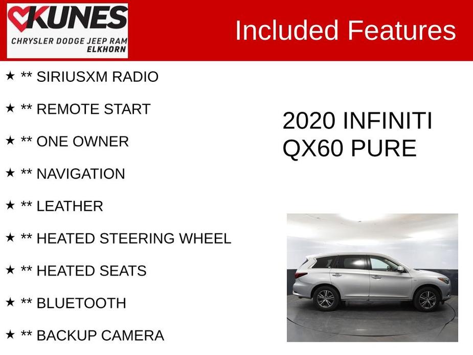 used 2020 INFINITI QX60 car, priced at $23,311