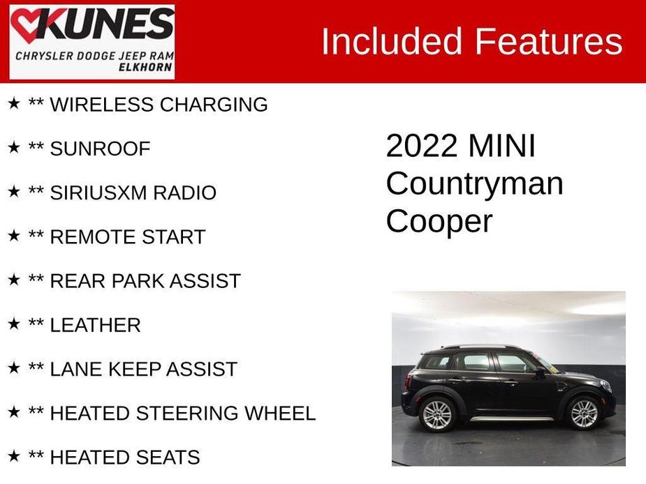 used 2022 MINI Countryman car, priced at $19,980