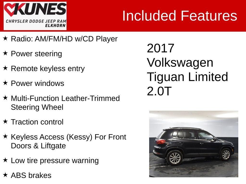 used 2017 Volkswagen Tiguan Limited car, priced at $10,808