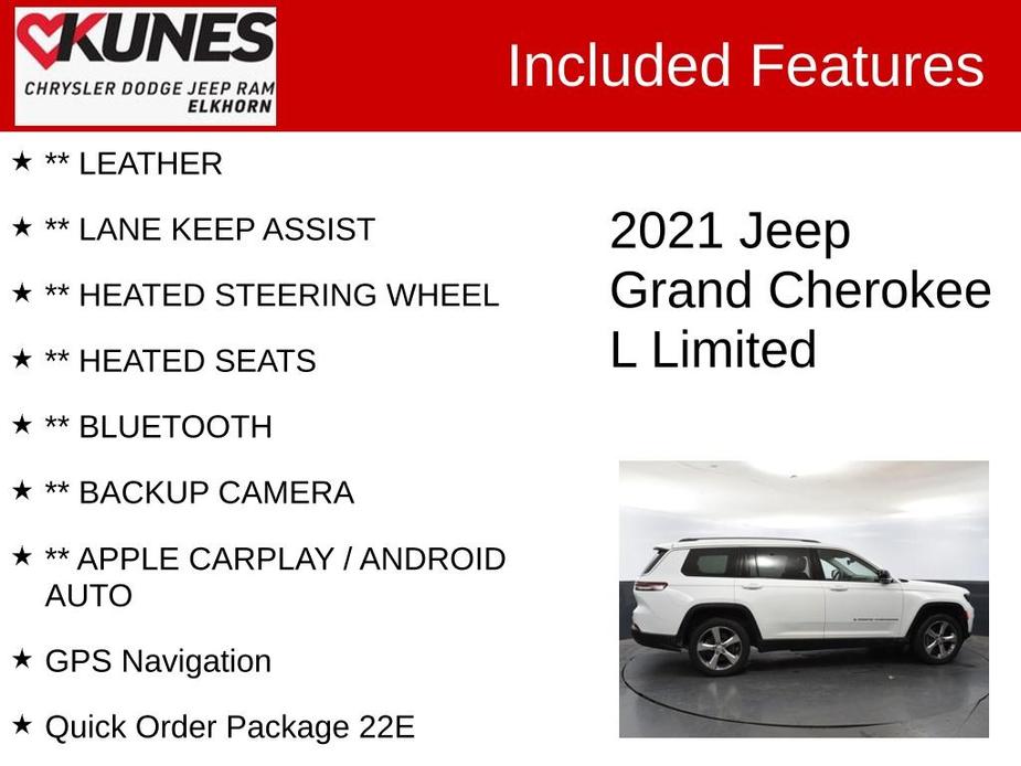 used 2021 Jeep Grand Cherokee L car, priced at $38,566