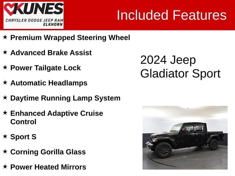 new 2024 Jeep Gladiator car, priced at $38,571