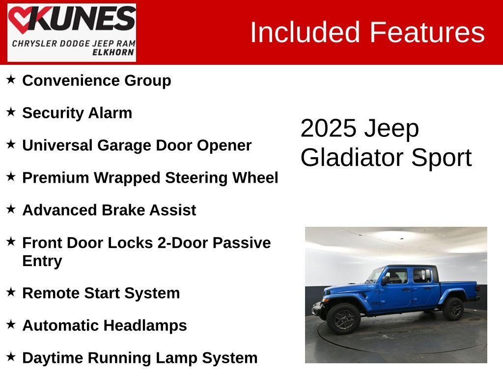 new 2025 Jeep Gladiator car, priced at $45,742