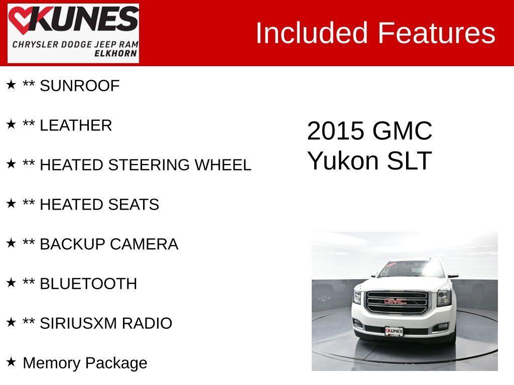 used 2015 GMC Yukon car, priced at $16,816