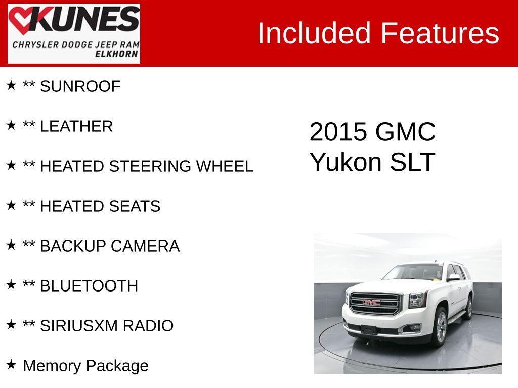 used 2015 GMC Yukon car, priced at $16,816