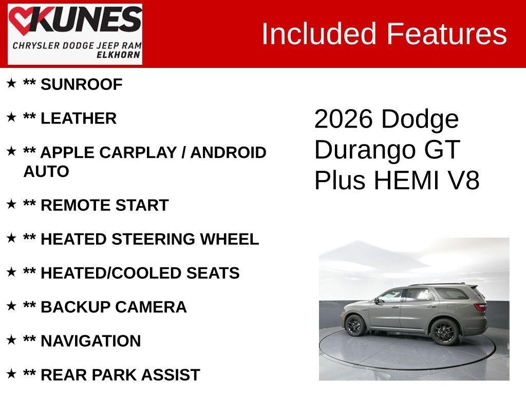 new 2026 Dodge Durango car, priced at $48,610