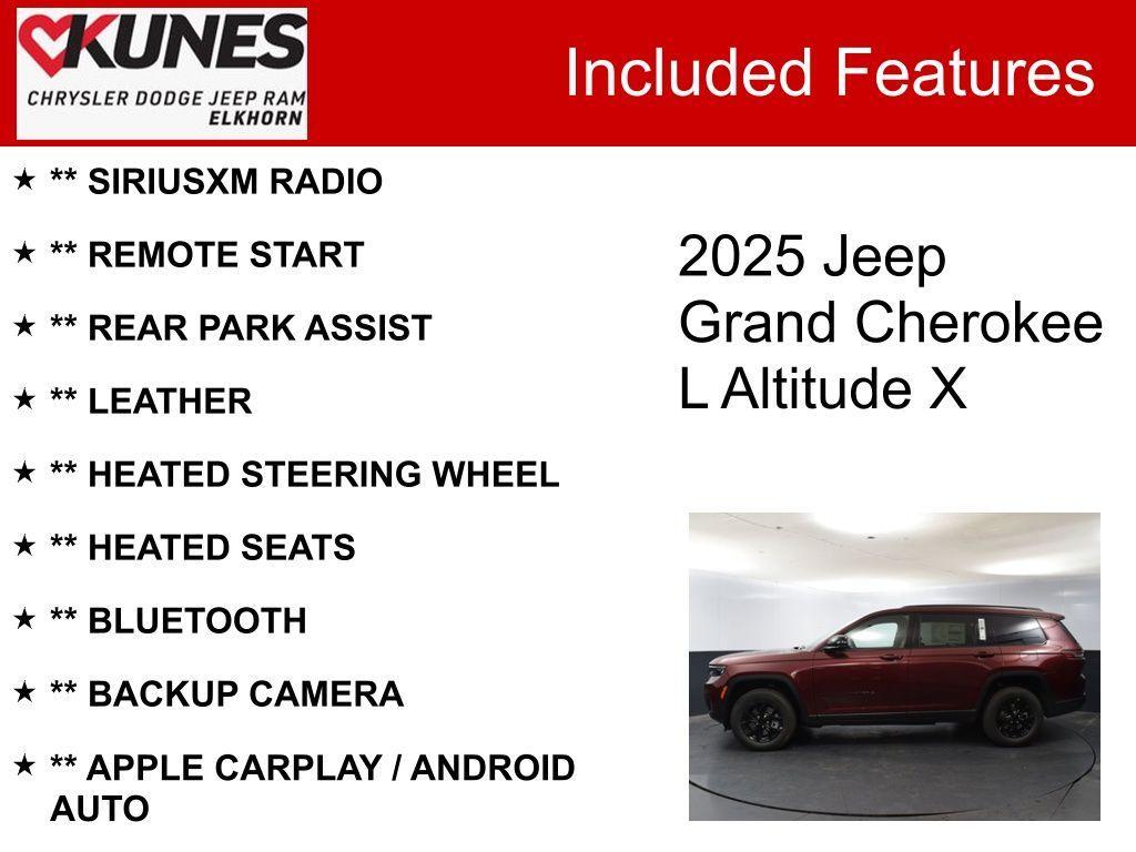 new 2025 Jeep Grand Cherokee L car, priced at $43,380