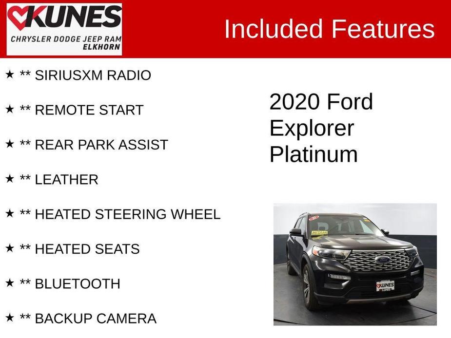 used 2020 Ford Explorer car, priced at $23,525