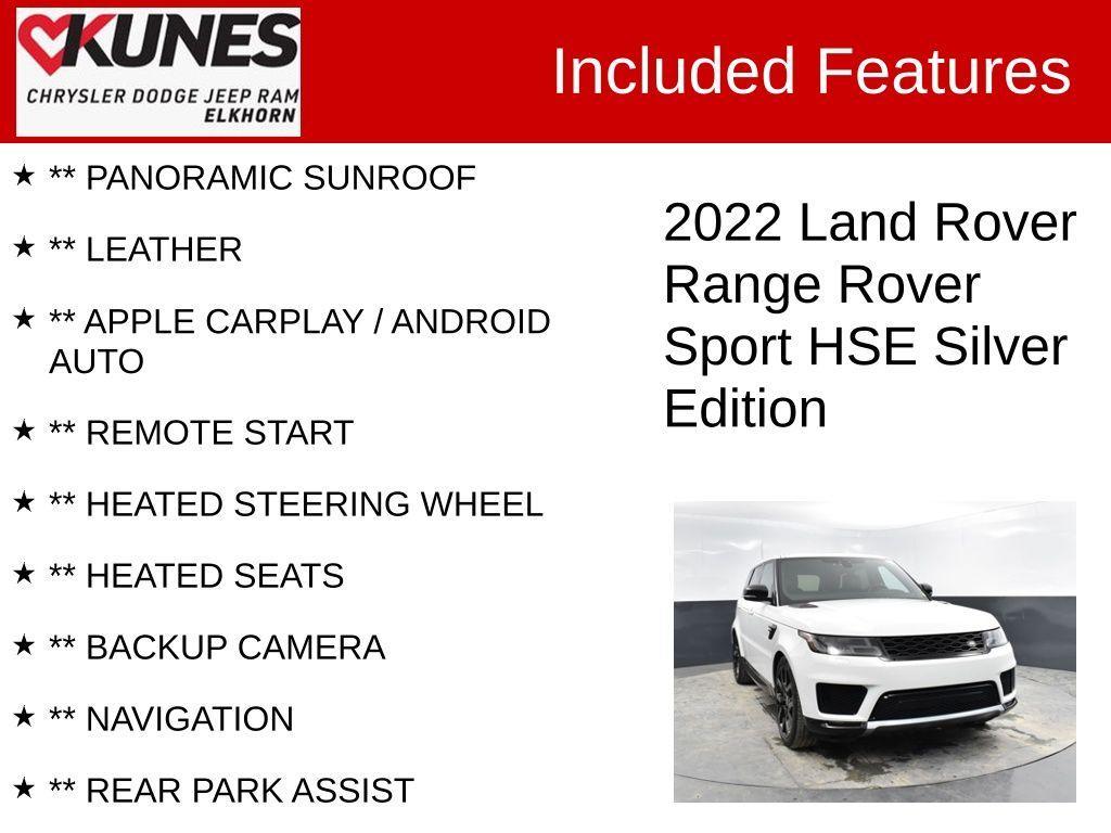 used 2022 Land Rover Range Rover Sport car, priced at $51,209