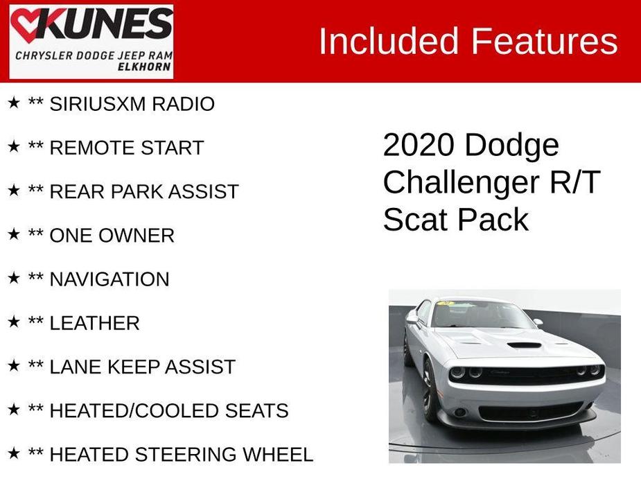 used 2020 Dodge Challenger car, priced at $34,587