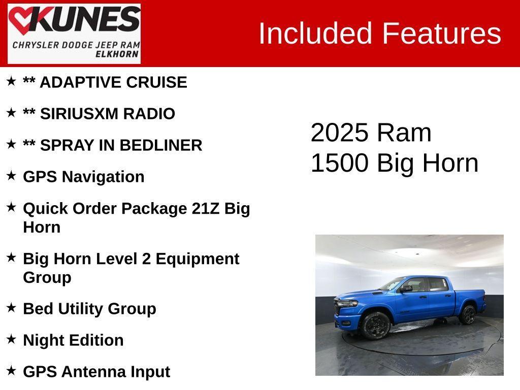 new 2025 Ram 1500 car, priced at $54,648