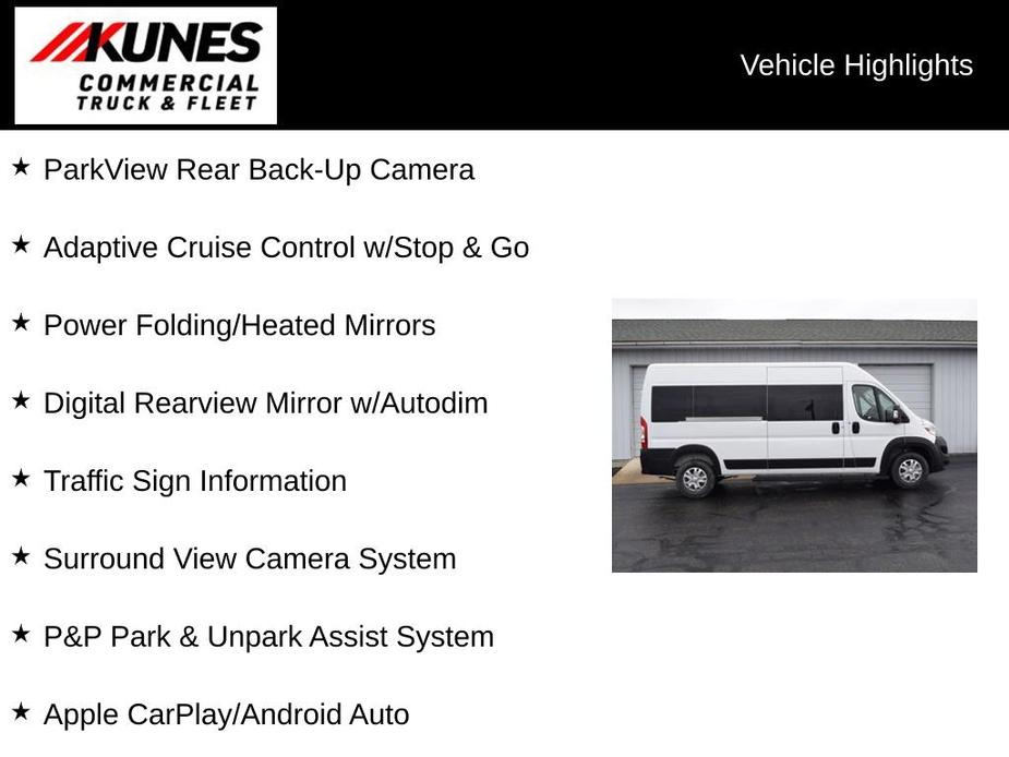 new 2024 Ram ProMaster 2500 Window Van car, priced at $71,900