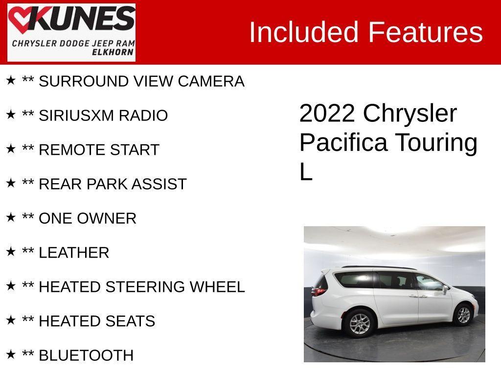 used 2022 Chrysler Pacifica car, priced at $23,074