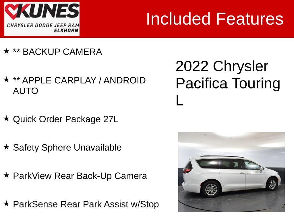 used 2022 Chrysler Pacifica car, priced at $23,074