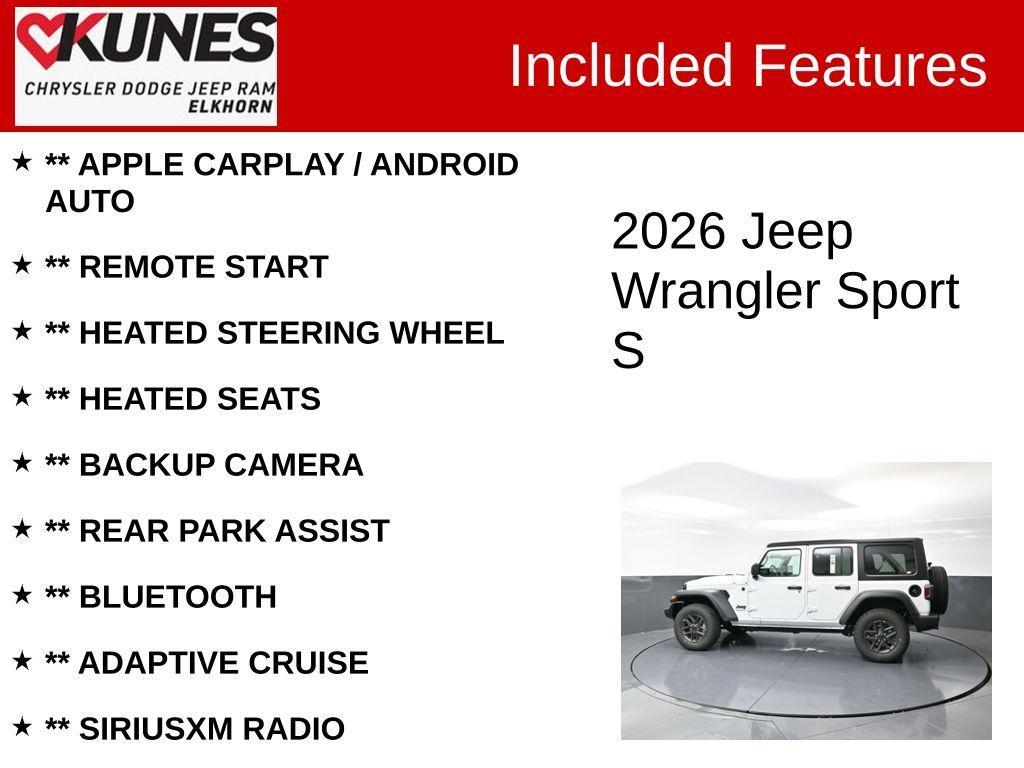new 2026 Jeep Wrangler car, priced at $49,130