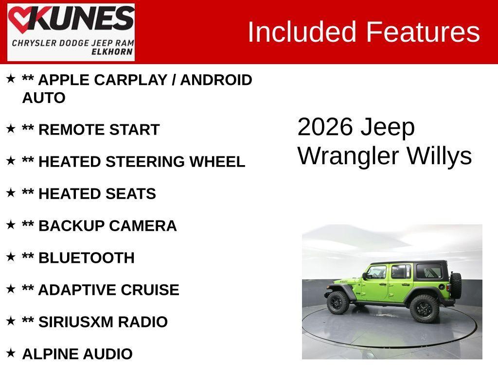 new 2026 Jeep Wrangler car, priced at $52,732