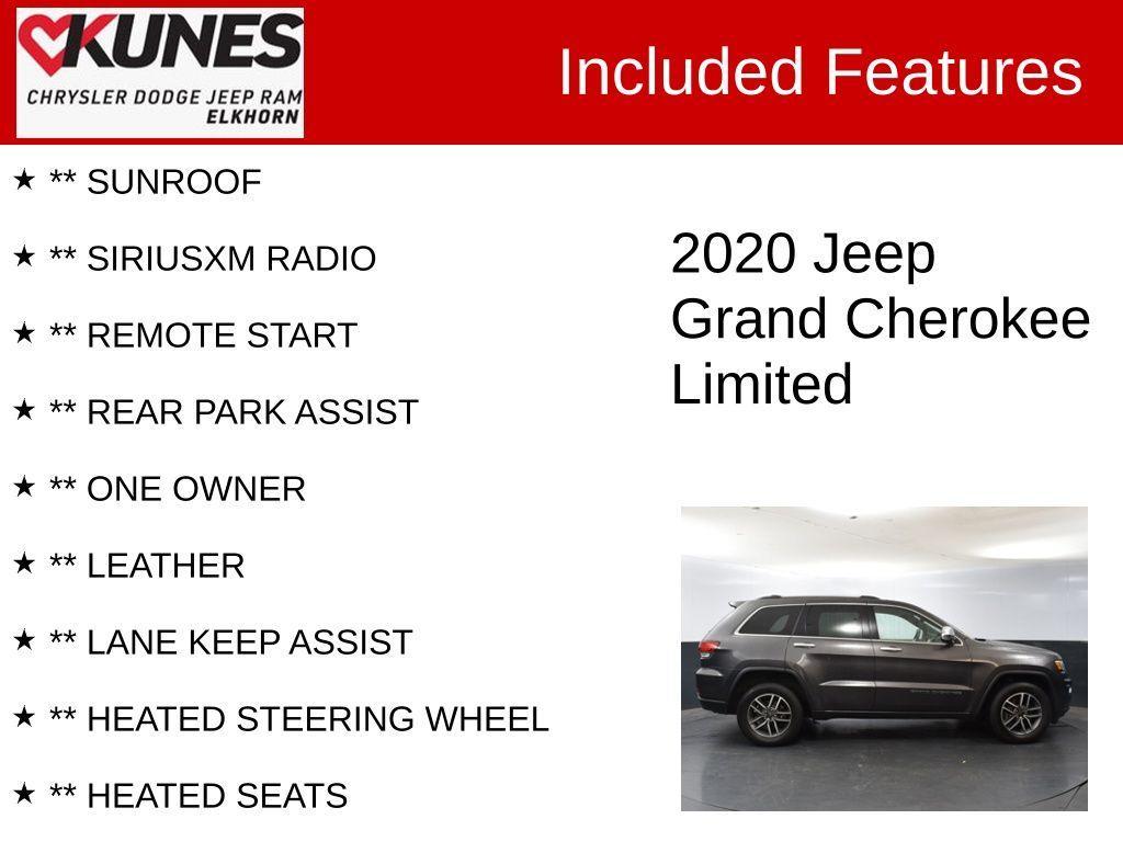 used 2020 Jeep Grand Cherokee car, priced at $24,517