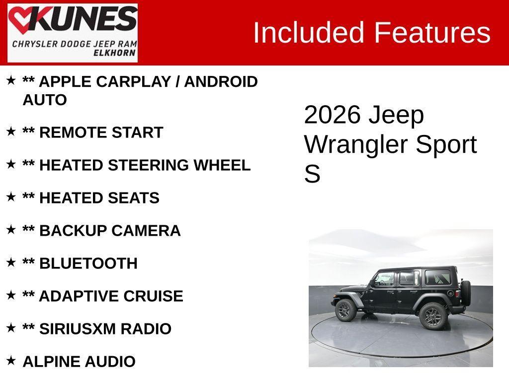 new 2026 Jeep Wrangler car, priced at $50,527