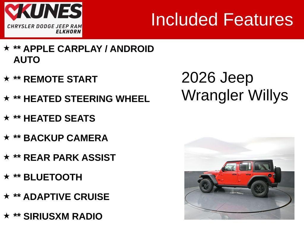 new 2026 Jeep Wrangler car, priced at $52,732