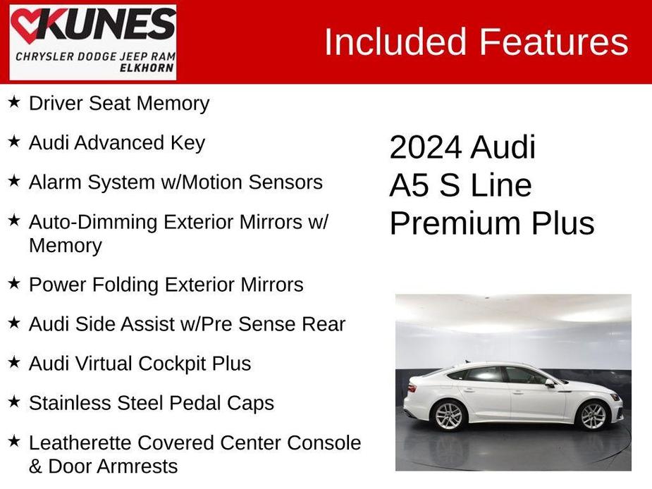 used 2024 Audi A5 Sportback car, priced at $37,540