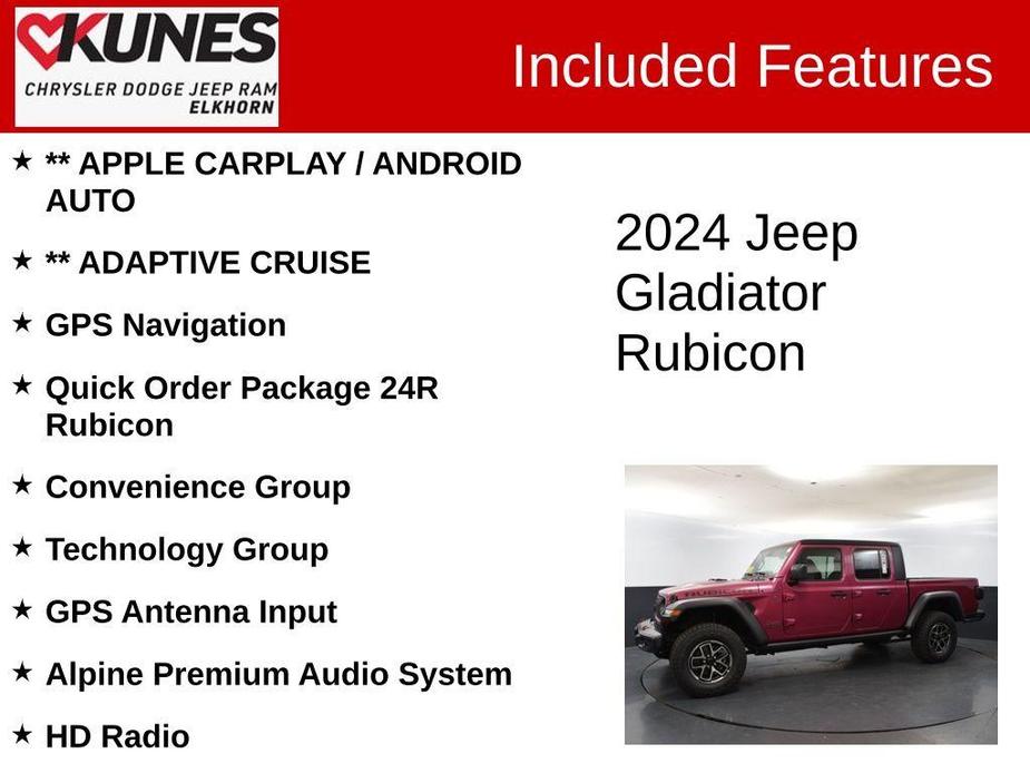 new 2024 Jeep Gladiator car, priced at $53,146