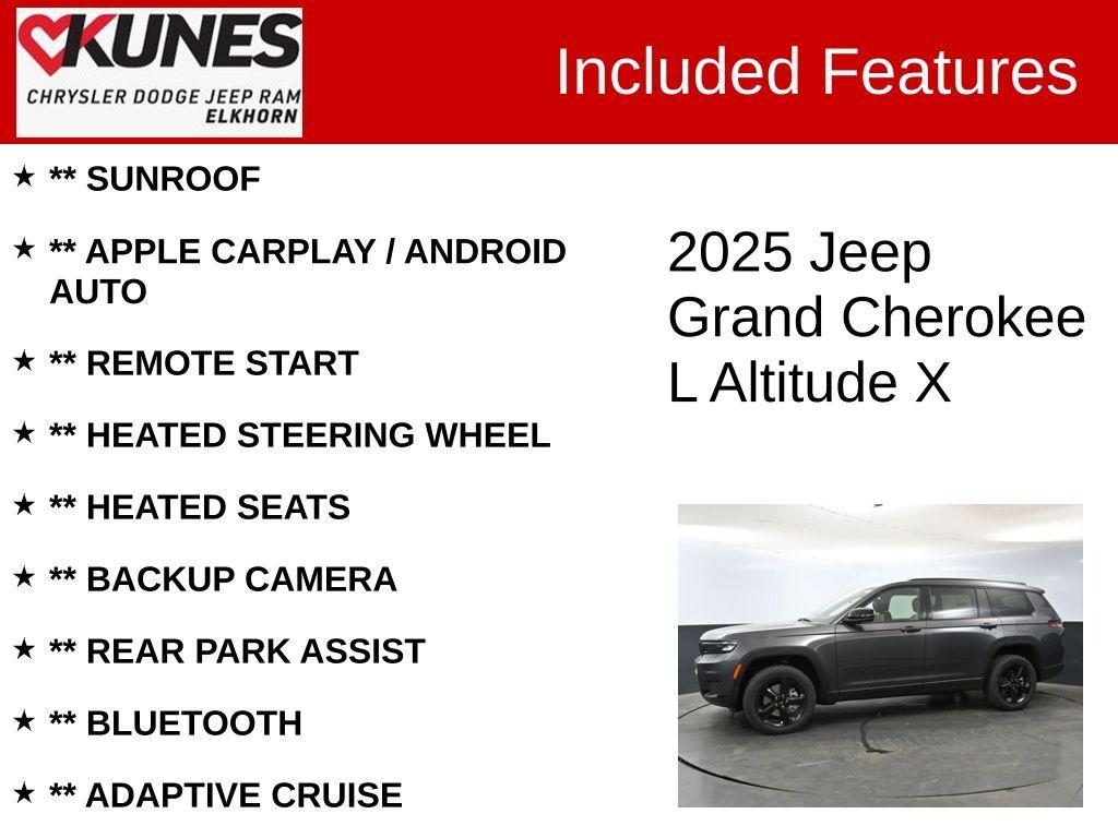 new 2025 Jeep Grand Cherokee L car, priced at $47,214
