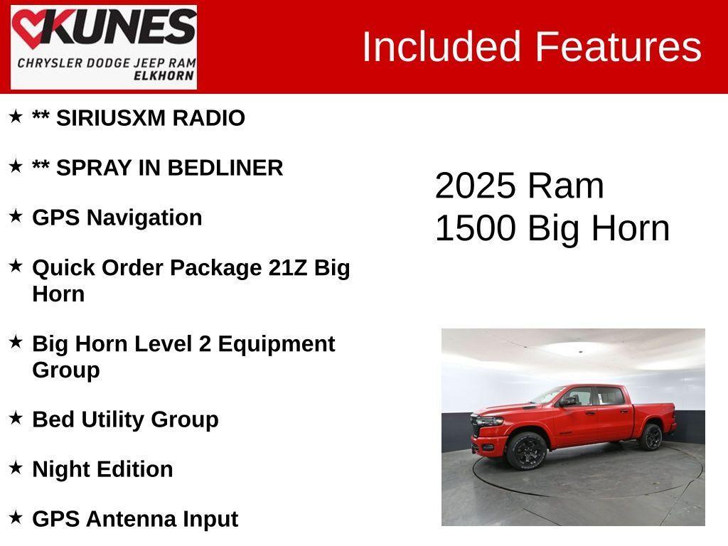 new 2025 Ram 1500 car, priced at $51,903