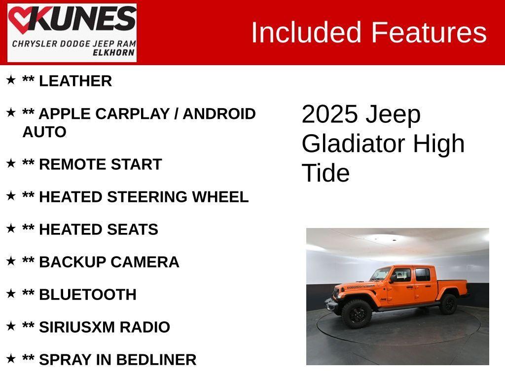 new 2025 Jeep Gladiator car, priced at $46,012