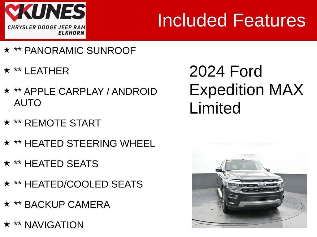 used 2024 Ford Expedition Max car, priced at $65,032