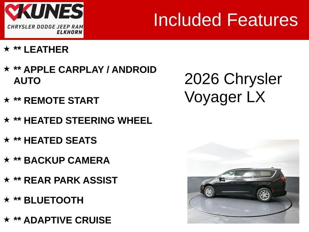 new 2026 Chrysler Voyager car, priced at $41,108