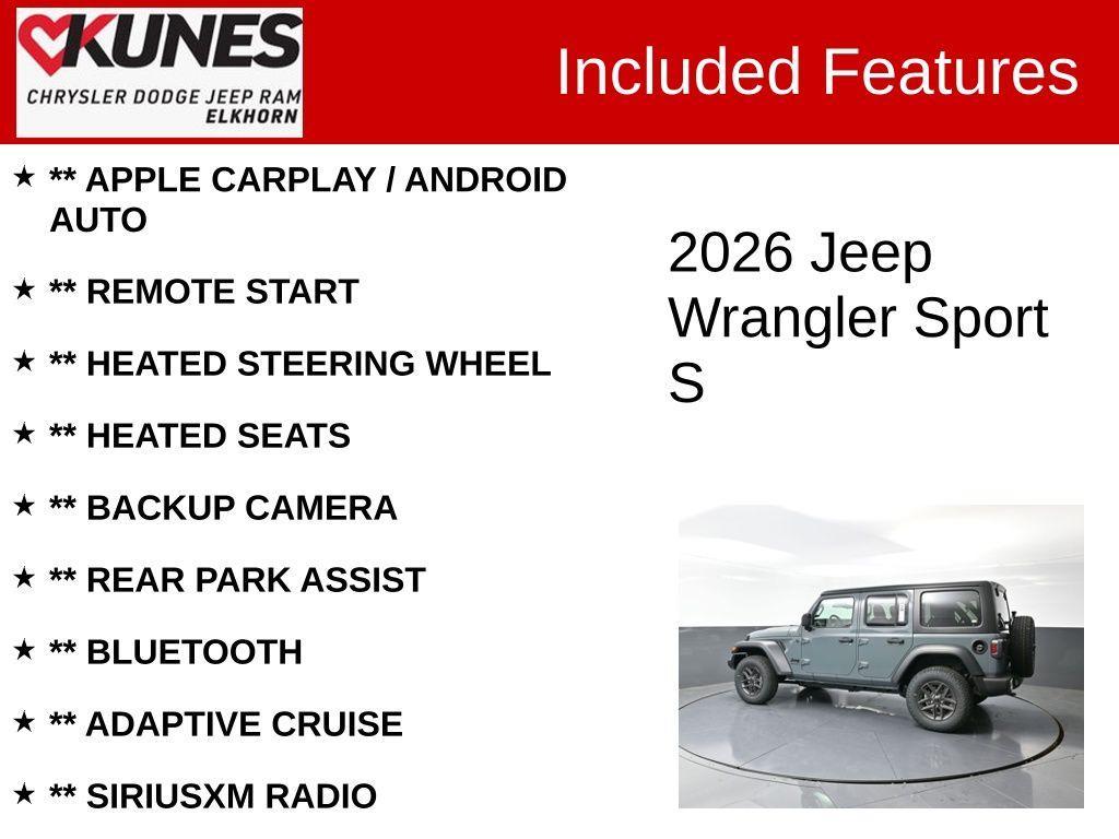 new 2026 Jeep Wrangler car, priced at $47,166