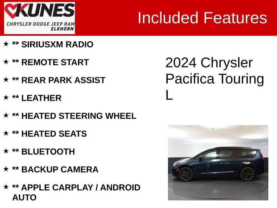 new 2024 Chrysler Pacifica car, priced at $38,549