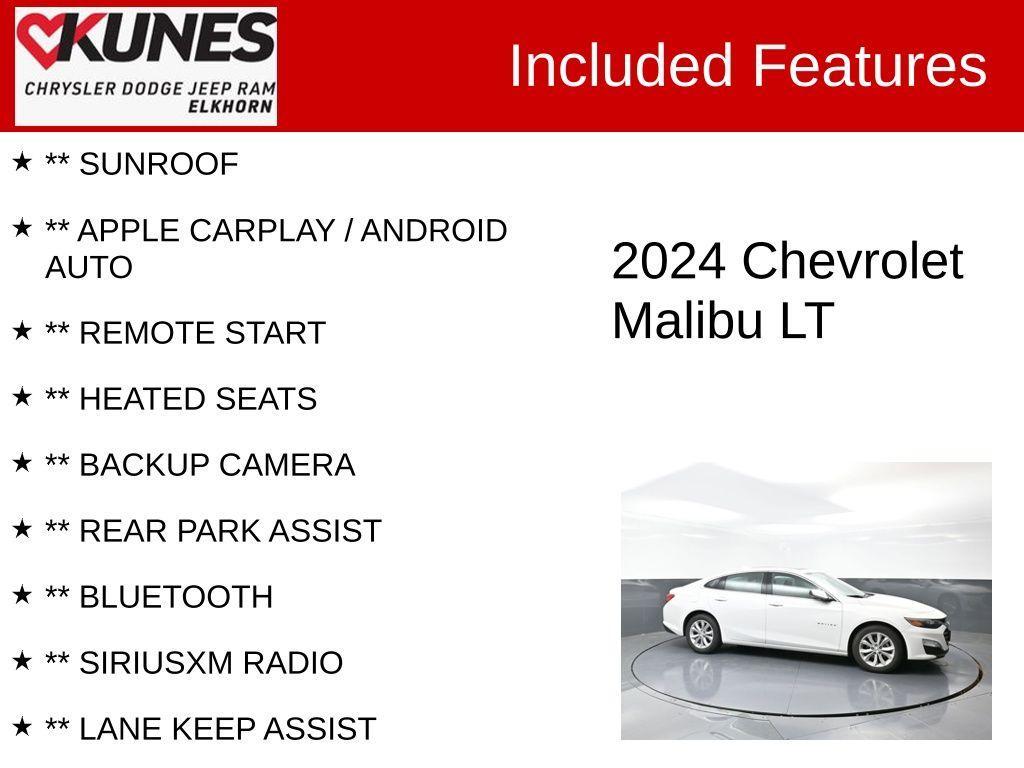 used 2024 Chevrolet Malibu car, priced at $20,746
