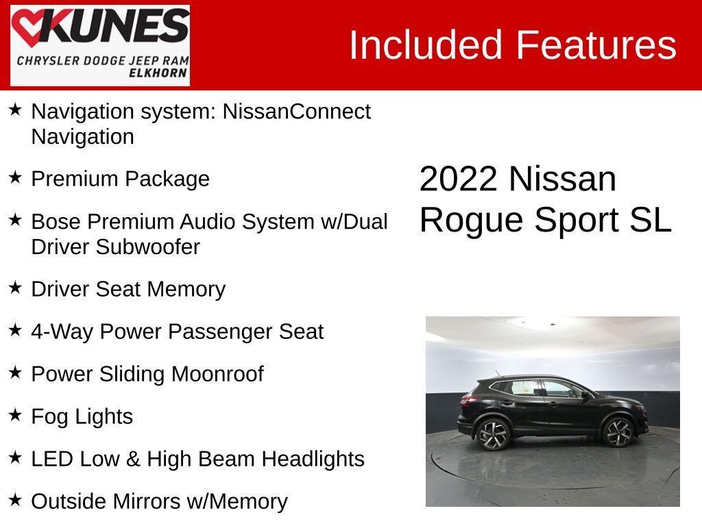 used 2022 Nissan Rogue Sport car, priced at $24,928