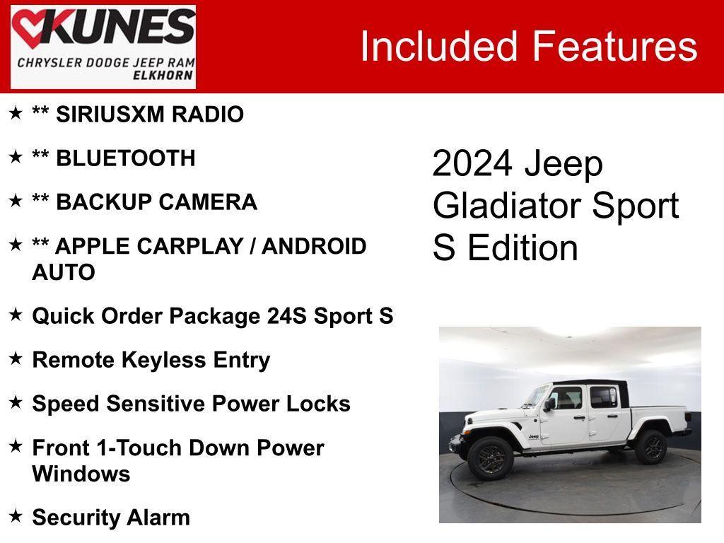 new 2024 Jeep Gladiator car, priced at $33,185