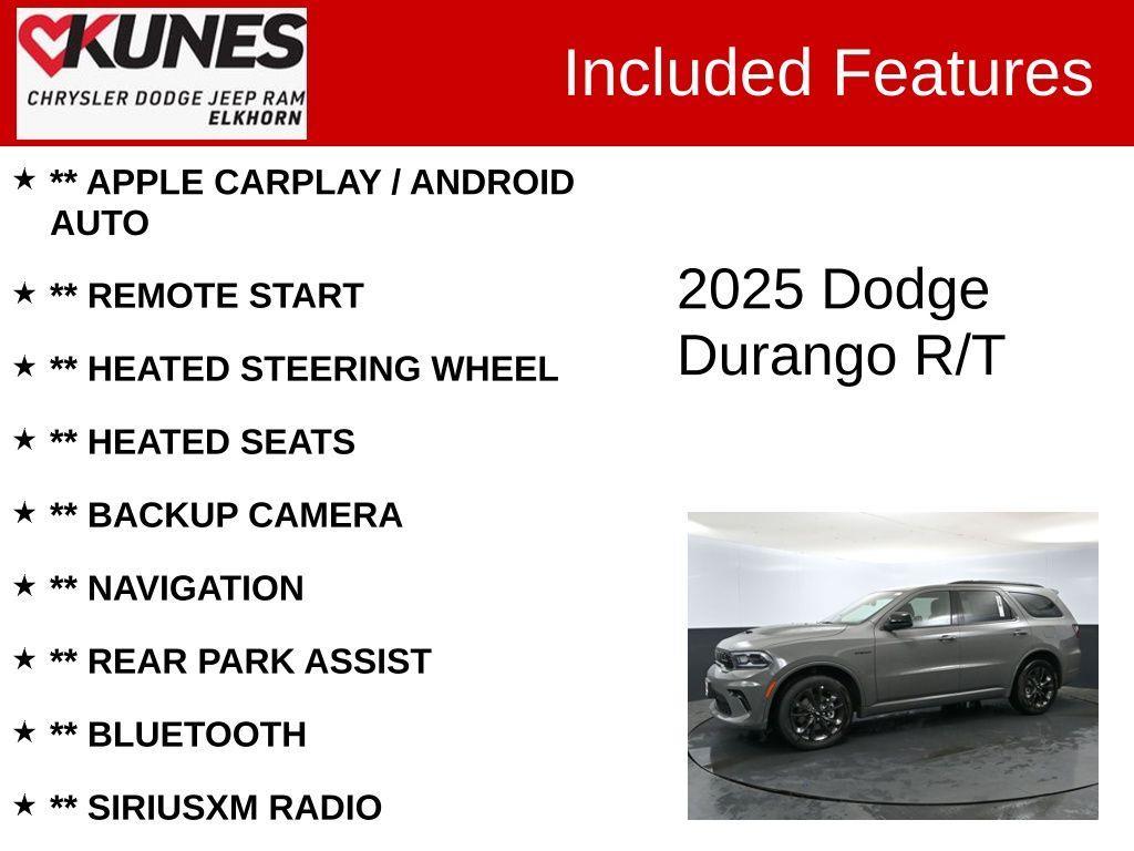 new 2025 Dodge Durango car, priced at $51,697