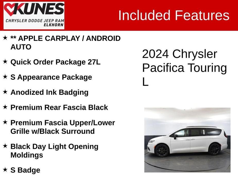 new 2024 Chrysler Pacifica car, priced at $38,432