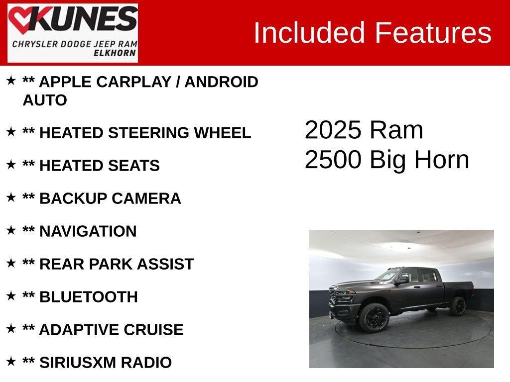 new 2025 Ram 2500 car, priced at $76,365