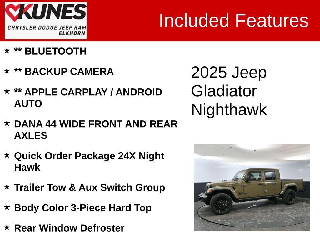 new 2025 Jeep Gladiator car, priced at $40,606