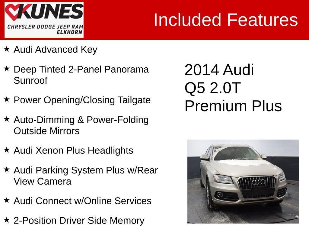 used 2014 Audi Q5 car, priced at $10,955