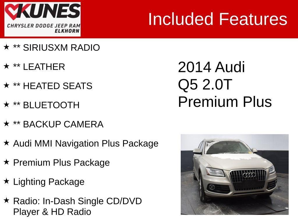 used 2014 Audi Q5 car, priced at $10,955