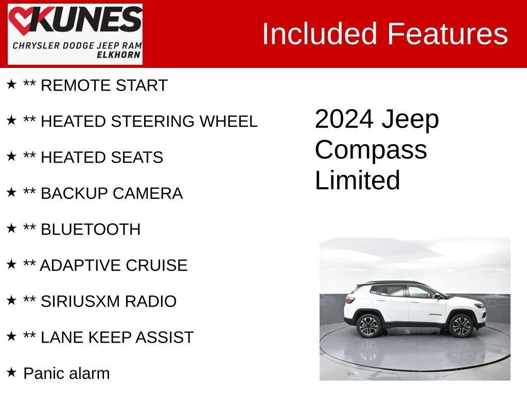 used 2024 Jeep Compass car, priced at $23,235