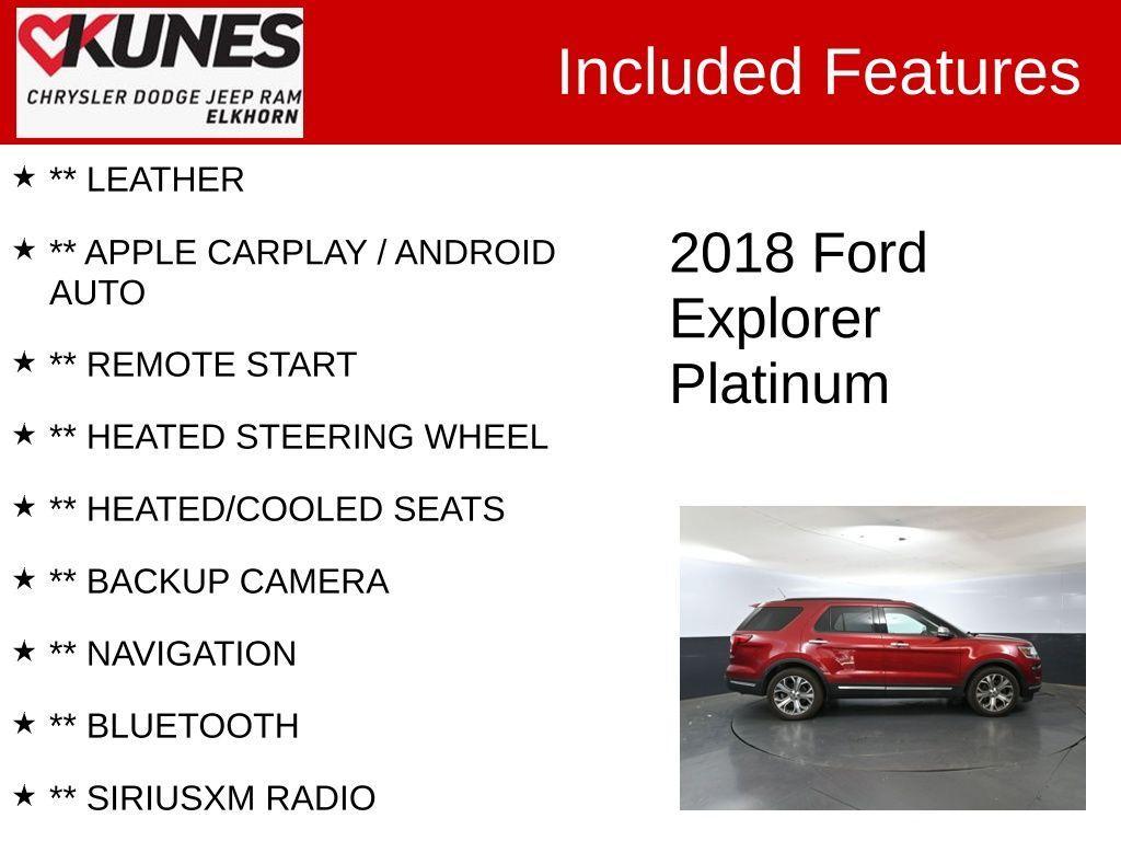 used 2018 Ford Explorer car, priced at $26,072