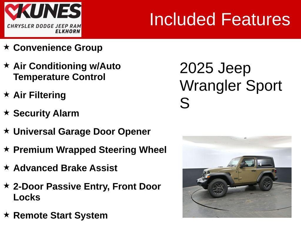 new 2025 Jeep Wrangler car, priced at $40,635