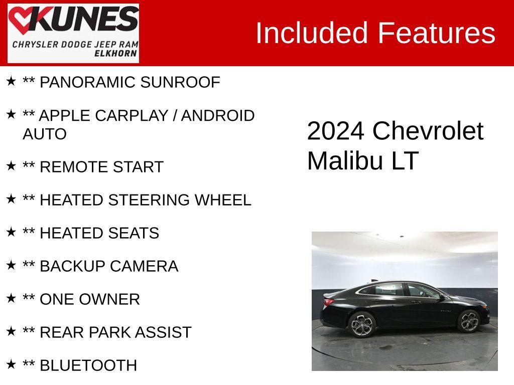 used 2024 Chevrolet Malibu car, priced at $23,549