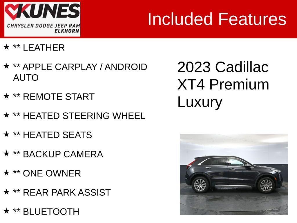 used 2023 Cadillac XT4 car, priced at $27,006