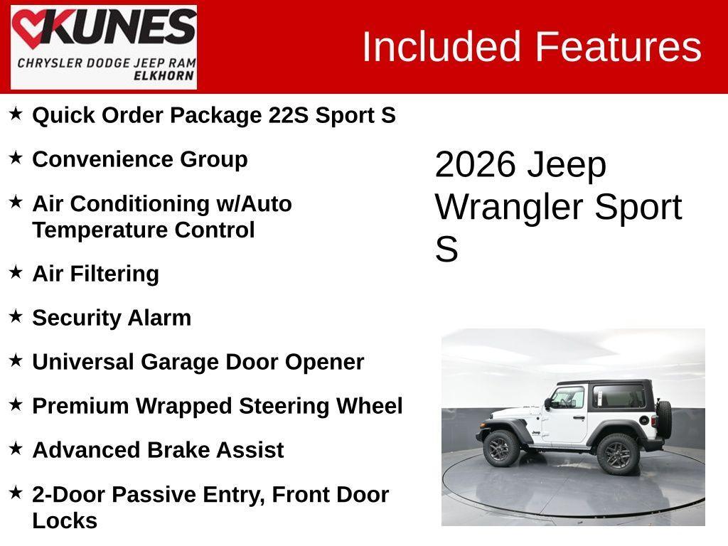 new 2026 Jeep Wrangler car, priced at $45,040
