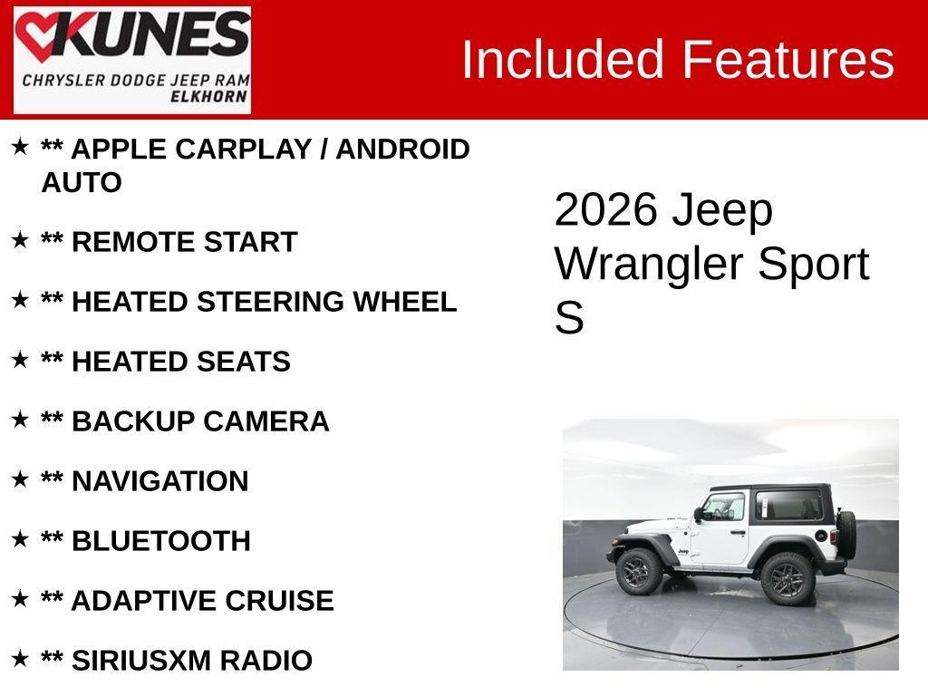 new 2026 Jeep Wrangler car, priced at $45,040