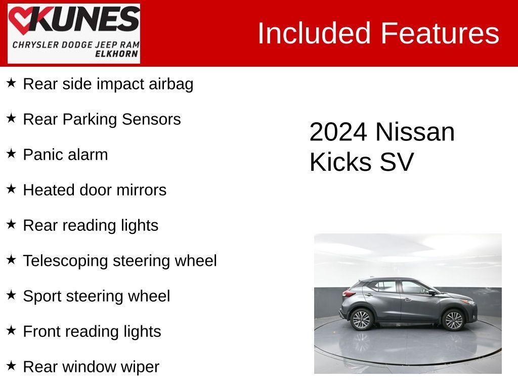 used 2024 Nissan Kicks car, priced at $19,047