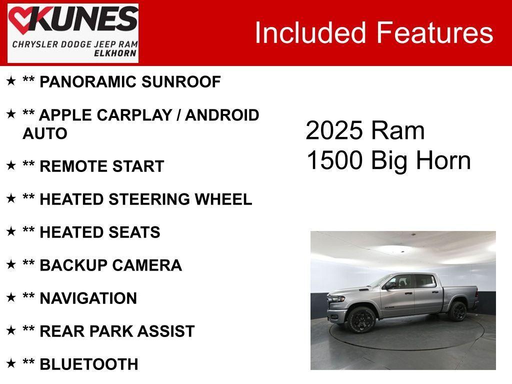new 2025 Ram 1500 car, priced at $54,793
