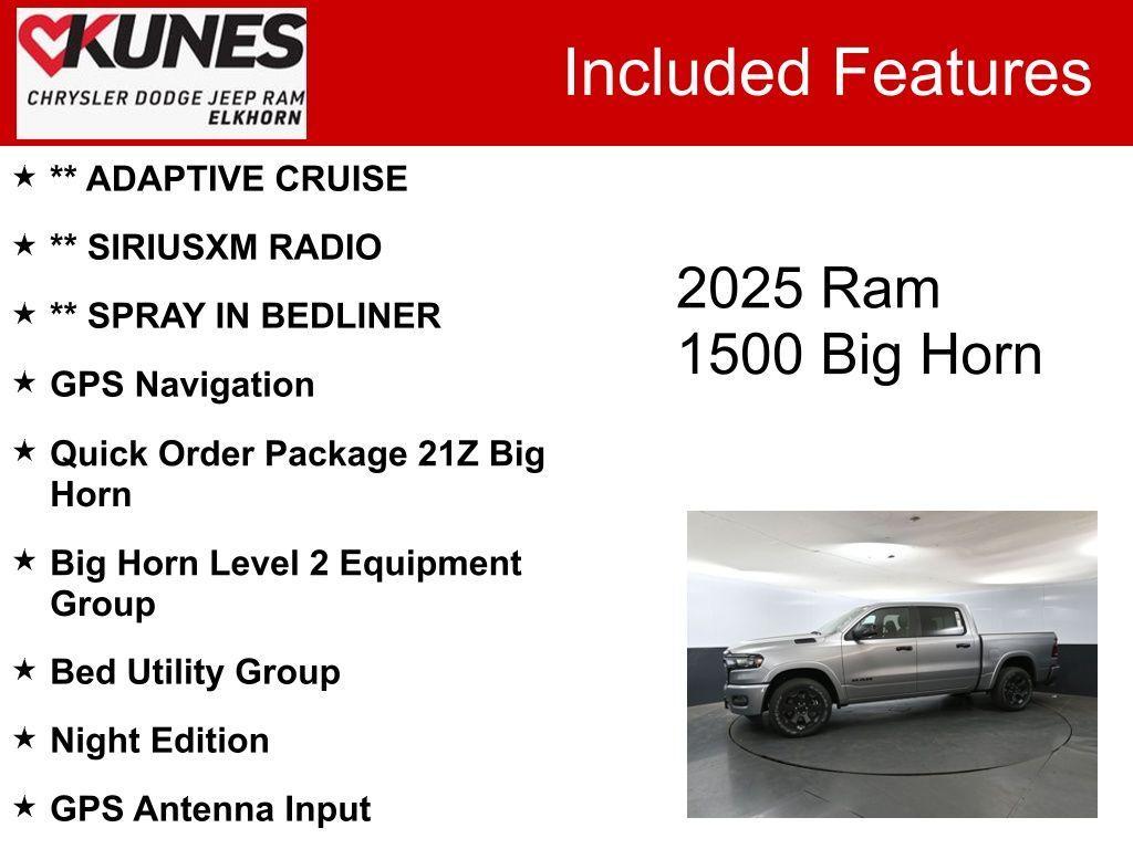 new 2025 Ram 1500 car, priced at $54,793
